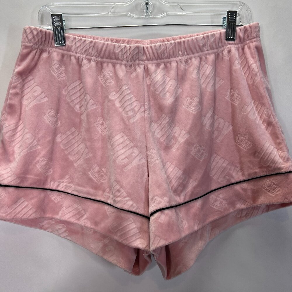 Juicy Couture Velvet Monogram Pajama shorts size M